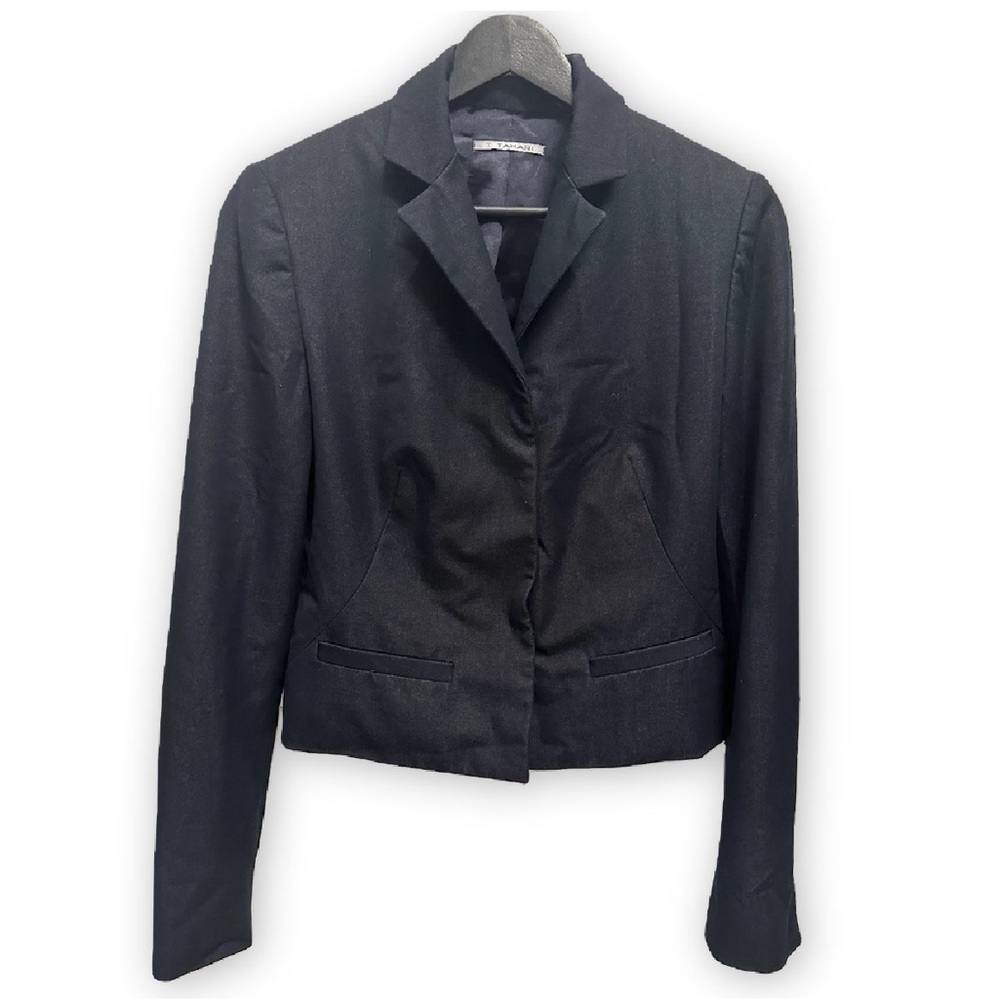 T Tahari Navy Blazer